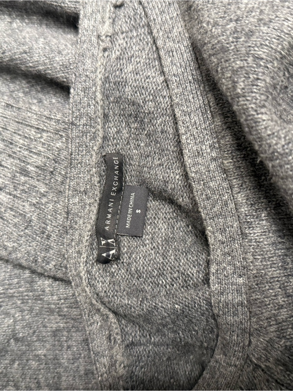 Armani Exchange Gray Sweater dress with Shoulder Buttons - Picture 3 of 3